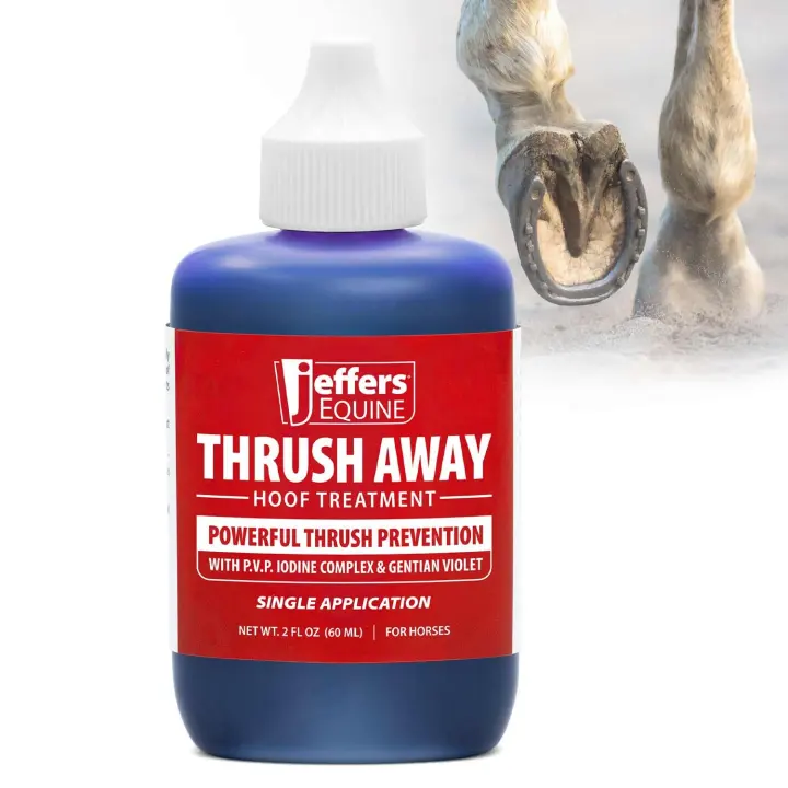 Jeffers Equine Iodine Thrush Away — 2 oz Hoof Treatment for Horses