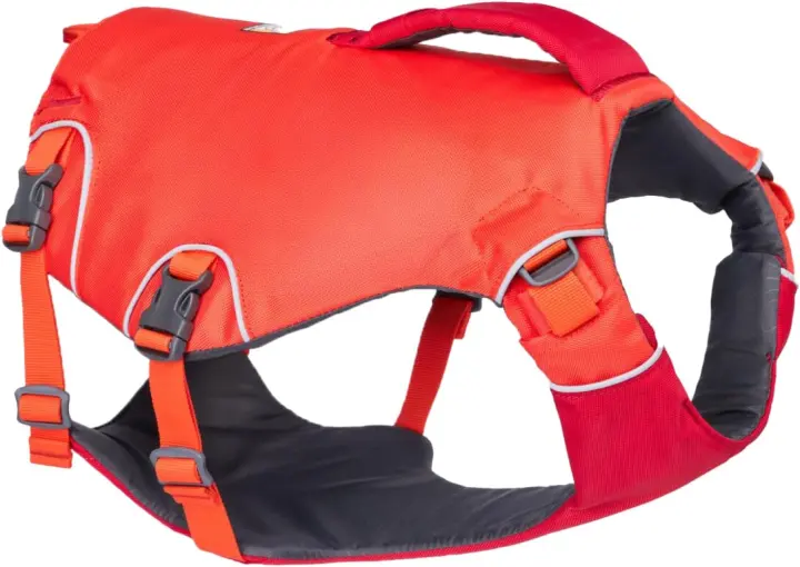 Ruffwear Confluence Dog Life Jacket — Tangelo Orange (Medium)